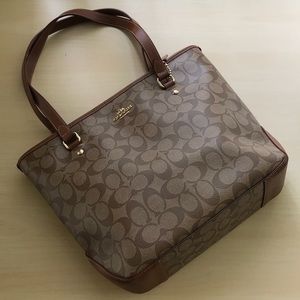Coach brown leather handbag